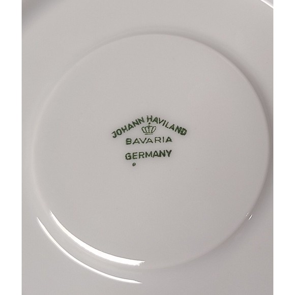 Set of 5 Vintage Johann Haviland "Forever Spring" Saucers Floral Bavaria 6" - Picture 4 of 4